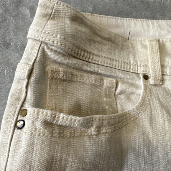 Chico’s Women’s Pants So slimming Strech Cream Casual Pant Size 0.5 - Picture 6 of 16